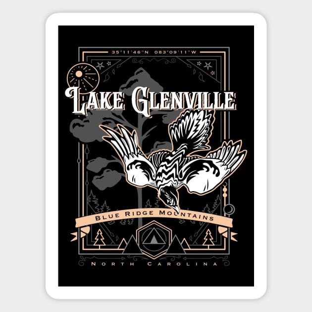 lake glenville nc geobird Magnet by LeapDaze